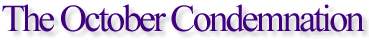 The October Condemnation