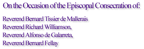 On the Occasion of the Episcopal Consecration