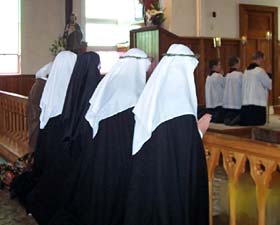 Dominicans taking the veil