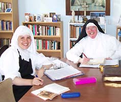 Dominican Sisters studying