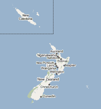 New Zealand and New Caledonia