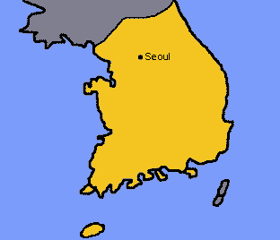 Map of South Korea