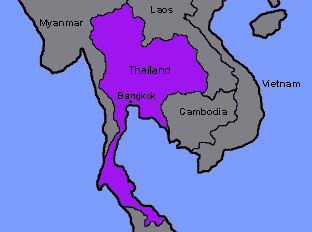 Map of Thailand