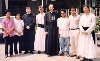 Bishop Fellay with priestly vocations