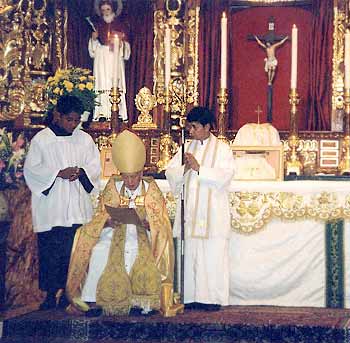 Bishop Lazo's profession of faith