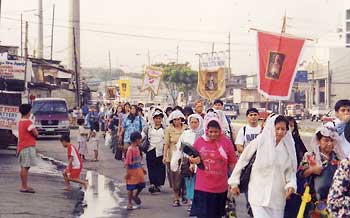 procession to Manila Cathedral