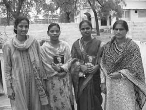 Swarna with Indian women