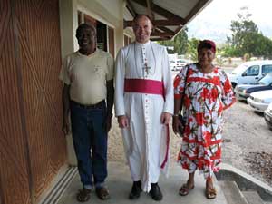Bishop Fellay with Chief Clovis and his wife