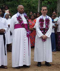 Fr. Couture with the Archbishop of Colombo
