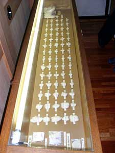 101 cotton balls used to wipe the tears of Our Lady of Akita