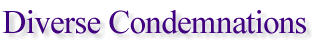 Diverse Condemnations
