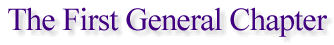 The First General Chapter